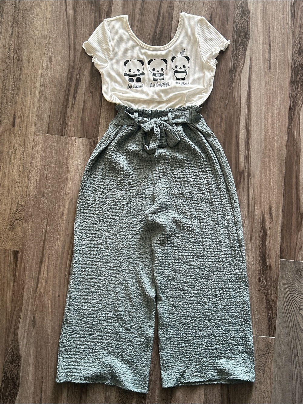 Lily Bleu Sage Green Paperbag Waist Wide-Leg Jumpsuit